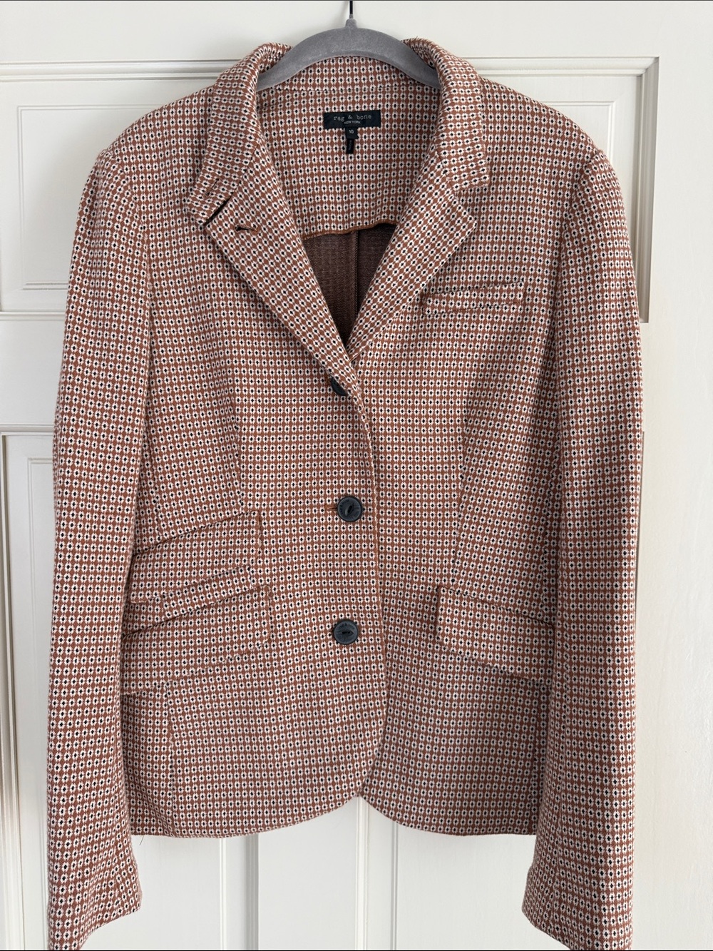 Women’s Brown Patterned Blazer Jacket